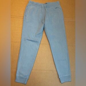 Blue Hollister Medium Cuffed Sweatpants Joggers Pockets Drawstring Logo Pants
